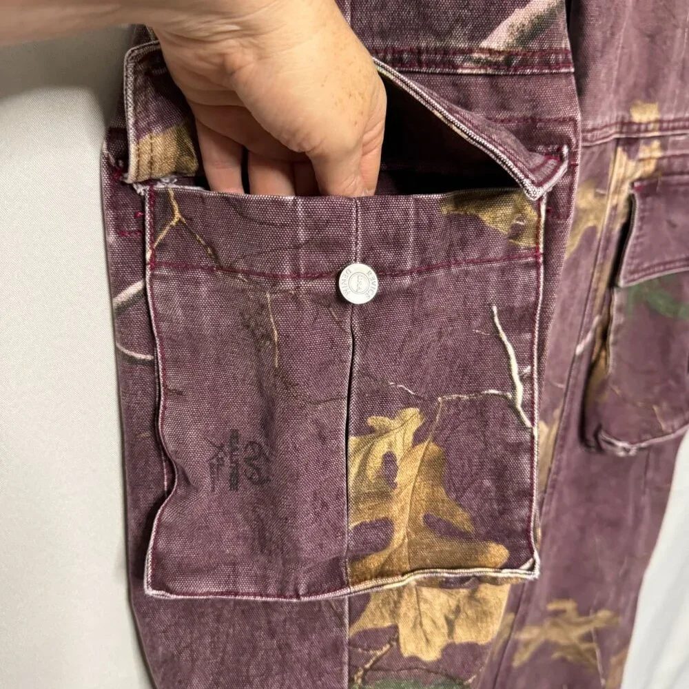 REVICE Purple Cargo Flare Jeans - Picture 4 of 15